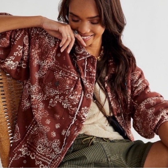 Free People Jackets & Blazers - Free People West Coast Ruby Jacket in Dark Red. Sz S. NWOT
